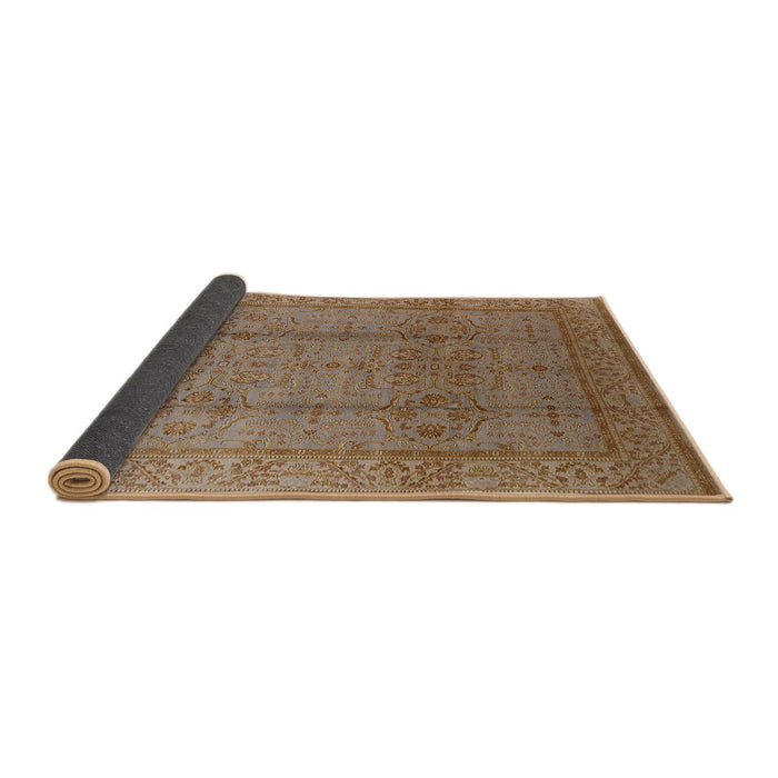 Sideview of Mid-Century Modern Light Brown Oriental Rug, urb3006