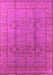 Oriental Pink Industrial Rug, urb3006pnk