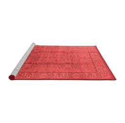 Industrial Red Washable Rugs