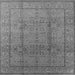 Square Oriental Gray Industrial Rug, urb3006gry