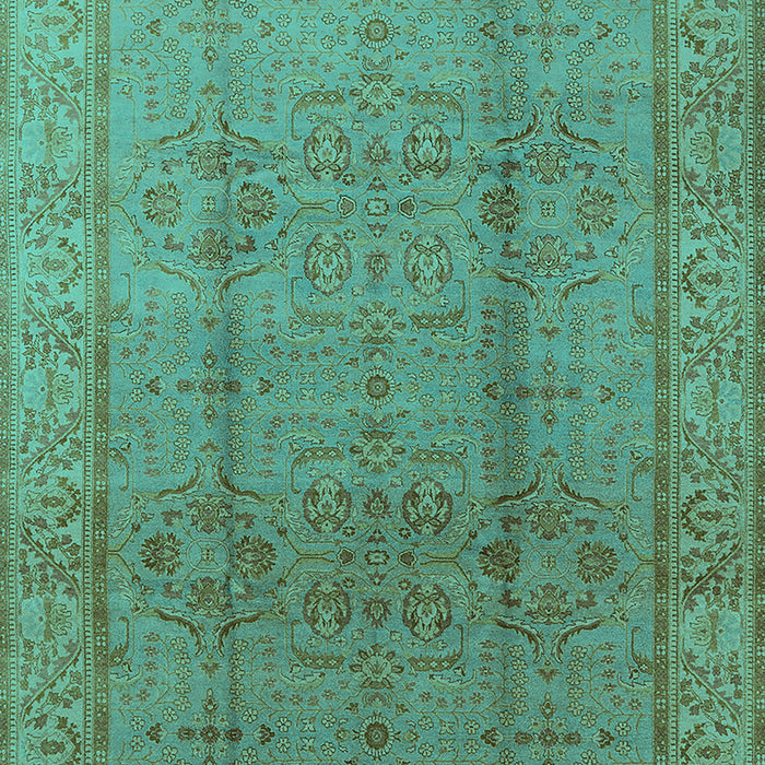 Oriental Turquoise Industrial Rug, urb3006turq