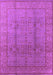 Machine Washable Oriental Purple Industrial Area Rugs, wshurb3006pur