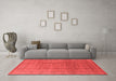 Industrial Red Washable Rugs