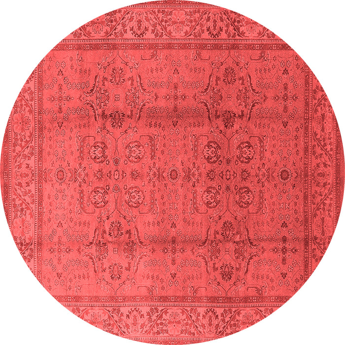 Machine Washable Oriental Red Industrial Rug, wshurb3006red