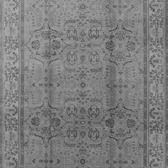 Machine Washable Oriental Gray Industrial Rug, wshurb3006gry