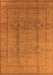 Machine Washable Oriental Orange Industrial Area Rugs, wshurb3006org