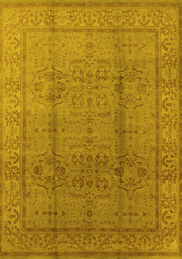 Oriental Yellow Industrial Rug, urb3006yw