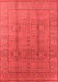 Oriental Red Industrial Area Rugs