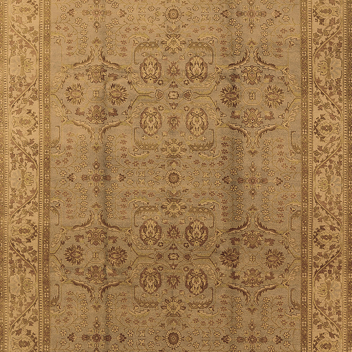 Machine Washable Oriental Brown Industrial Rug, wshurb3006brn