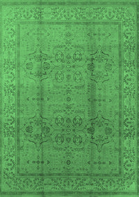 Oriental Emerald Green Industrial Rug, urb3006emgrn