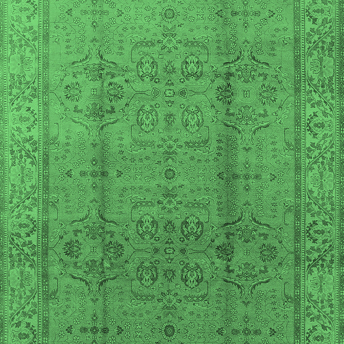 Oriental Emerald Green Industrial Rug, urb3006emgrn
