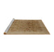 Sideview of Machine Washable Industrial Modern Light Brown Rug, wshurb3007