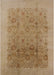 Mid-Century Modern Light Brown Oriental Rug, urb3007