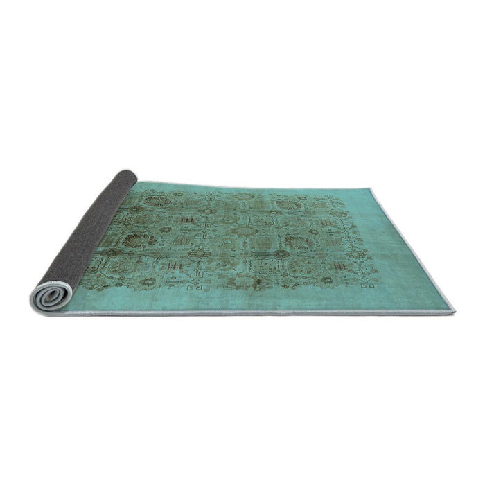 Sideview of Oriental Light Blue Industrial Rug, urb3007lblu