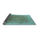 Sideview of Oriental Light Blue Industrial Rug, urb3007lblu