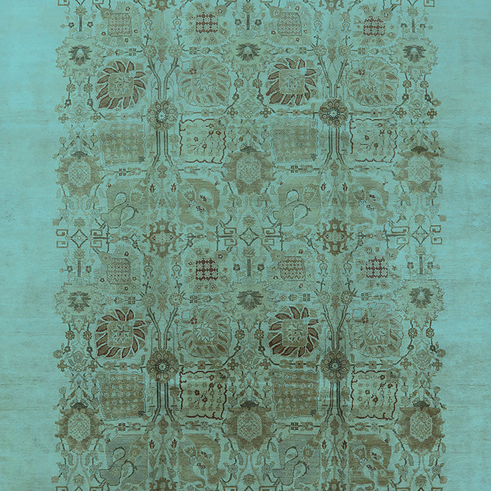 Oriental Light Blue Industrial Rug, urb3007lblu