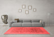 Industrial Red Washable Rugs