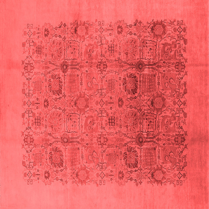 Machine Washable Oriental Red Industrial Rug, wshurb3007red
