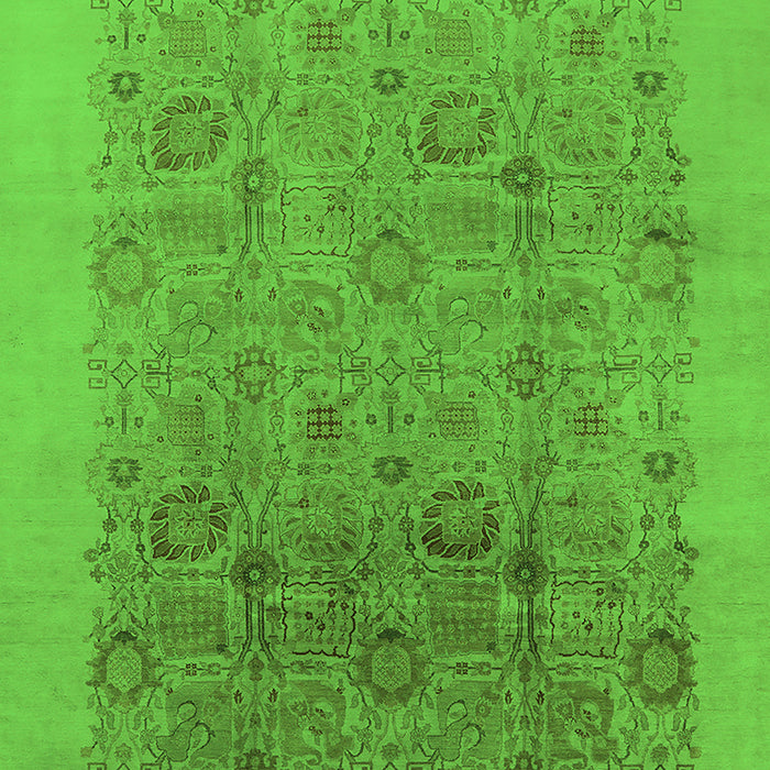 Oriental Green Industrial Rug, urb3007grn