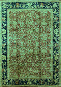 Oriental Turquoise Industrial Rug, urb3008turq