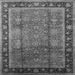 Square Machine Washable Oriental Gray Industrial Rug, wshurb3008gry