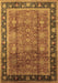 Machine Washable Oriental Brown Industrial Rug, wshurb3008brn