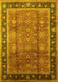 Oriental Yellow Industrial Rug, urb3008yw