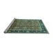 Sideview of Machine Washable Oriental Light Blue Industrial Rug, wshurb3008lblu