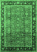 Oriental Emerald Green Industrial Rug, urb3008emgrn