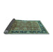 Sideview of Oriental Light Blue Industrial Rug, urb3008lblu