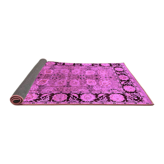 Sideview of Oriental Purple Industrial Rug, urb3009pur