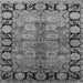 Square Oriental Gray Industrial Rug, urb3009gry