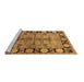 Sideview of Machine Washable Oriental Brown Industrial Rug, wshurb3009brn