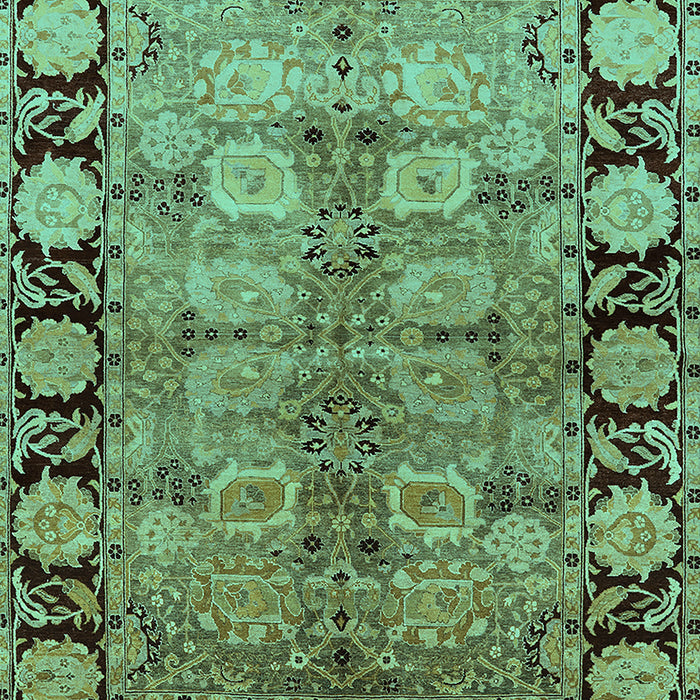 Oriental Turquoise Industrial Rug, urb3009turq