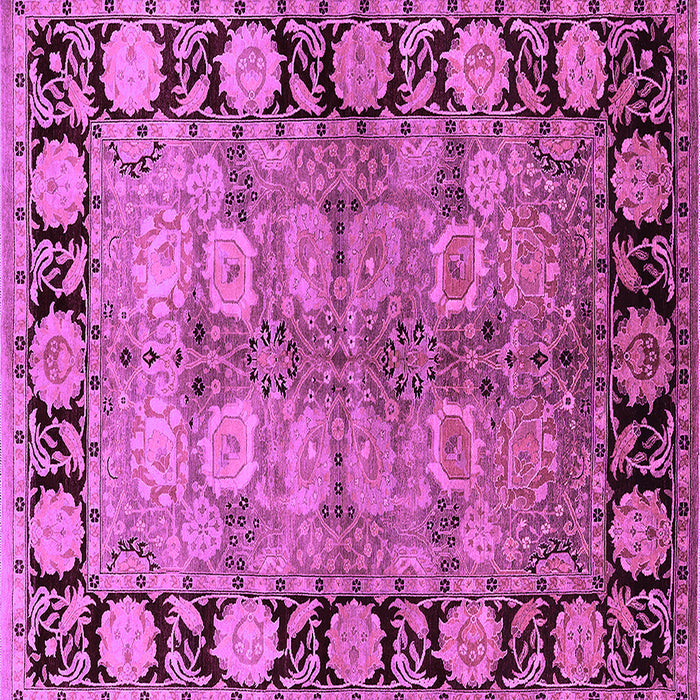 Square Oriental Purple Industrial Rug, urb3009pur