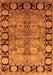 Machine Washable Oriental Orange Industrial Area Rugs, wshurb3009org