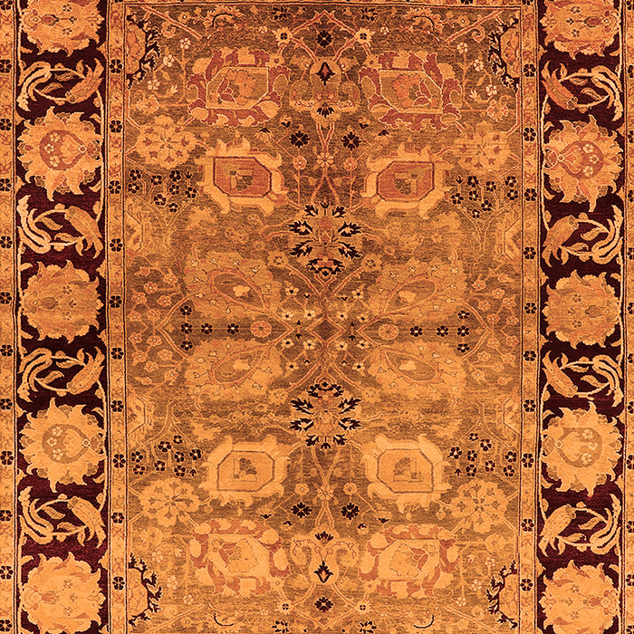 Machine Washable Oriental Orange Industrial Area Rugs, wshurb3009org