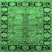 Square Oriental Emerald Green Industrial Rug, urb3009emgrn