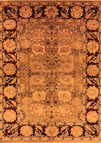 Oriental Orange Industrial Rug, urb3009org