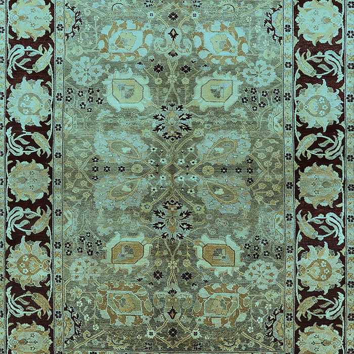 Oriental Light Blue Industrial Rug, urb3009lblu