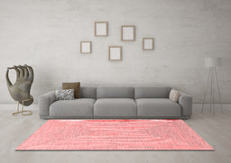 Industrial Red Washable Rugs