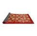 Sideview of Mid-Century Modern Red Oriental Rug, urb3010