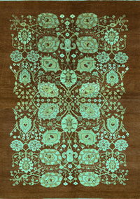 Oriental Turquoise Industrial Rug, urb3010turq