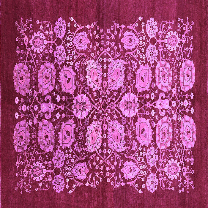 Square Oriental Purple Industrial Rug, urb3010pur