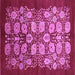 Square Oriental Purple Industrial Rug, urb3010pur