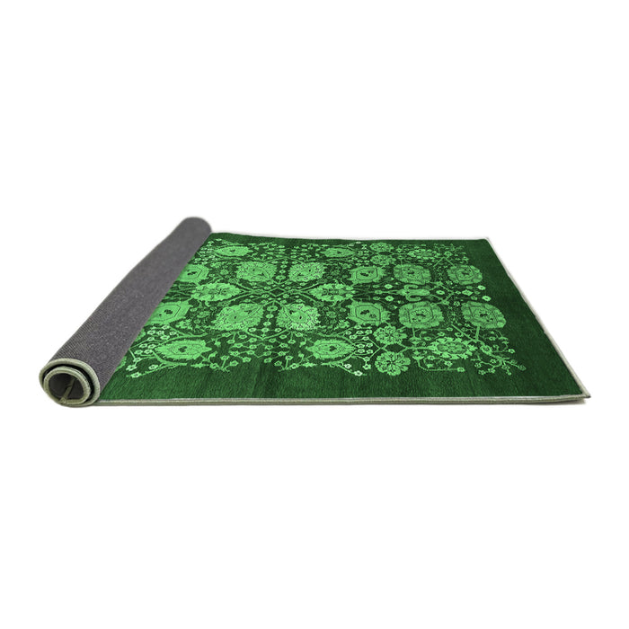 Sideview of Oriental Emerald Green Industrial Rug, urb3010emgrn