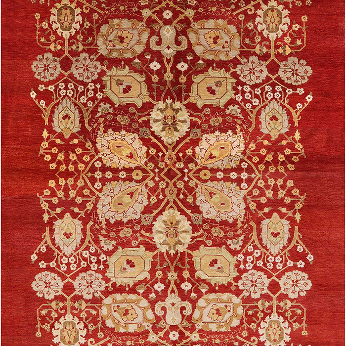 Mid-Century Modern Red Oriental Rug, urb3010