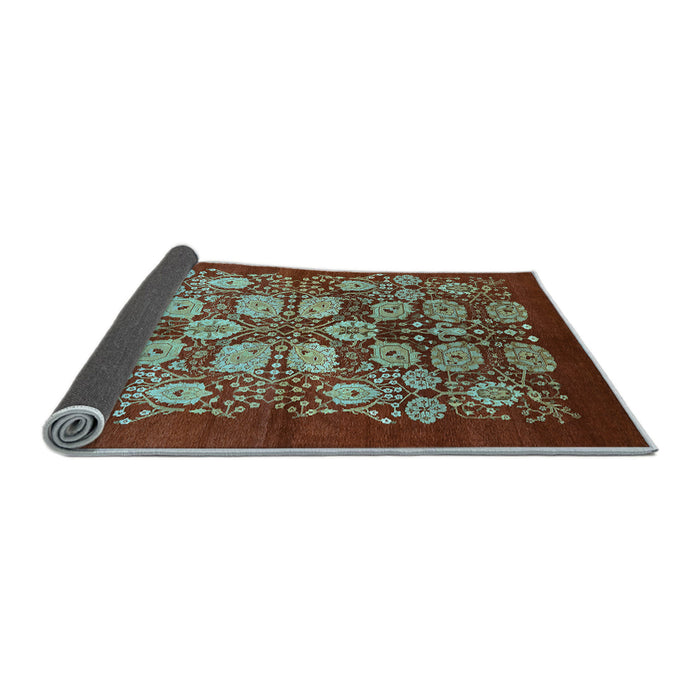 Sideview of Oriental Light Blue Industrial Rug, urb3010lblu
