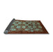 Sideview of Oriental Light Blue Industrial Rug, urb3010lblu