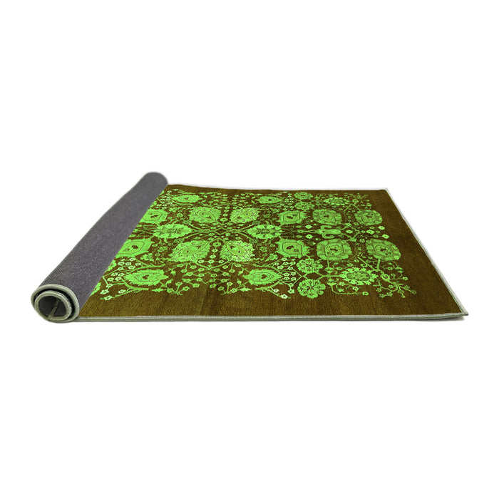 Sideview of Oriental Green Industrial Rug, urb3010grn